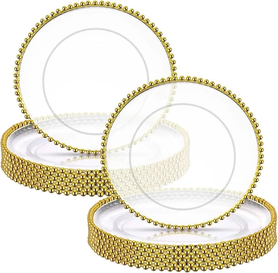 Assiettes transparentes