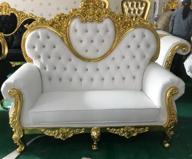Banquette Trône baroque 2 places view 2