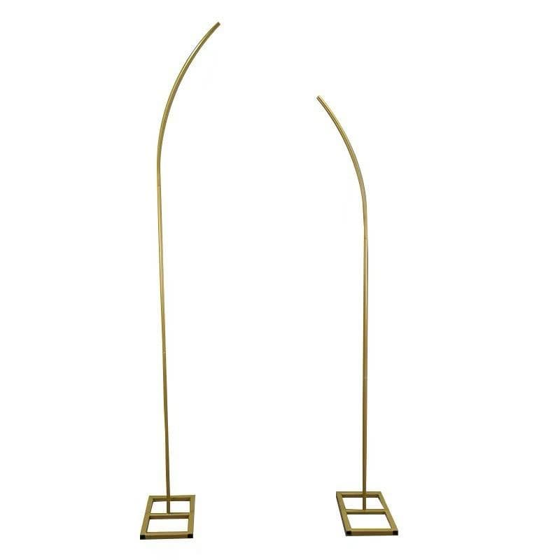 Paire de Demi-Arches Fines Dorées (190 & 210 cm)